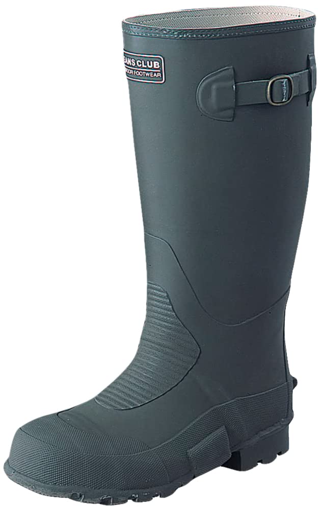 Fukuyama Rubber Boots with Iron Toe Cap That Are Ideal for Civil Engineering Civil Engineering Work Dark M Work, Length, Green,