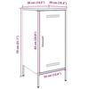 VidaXL Buffets 2 pcs, Armoires avec Pieds, Placards avec Porte, Meubles de Rangement Salon Chambre à Coucher, Blanc 36x39x79 843023