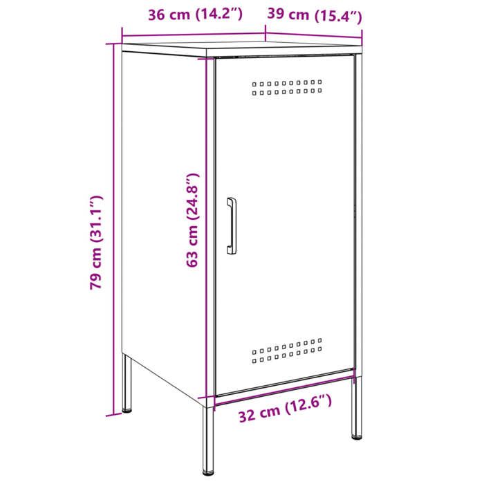 VidaXL Buffets 2 pcs, Armoires avec Pieds, Placards avec Porte, Meubles de Rangement Salon Chambre à Coucher, Blanc 36x39x79 843023