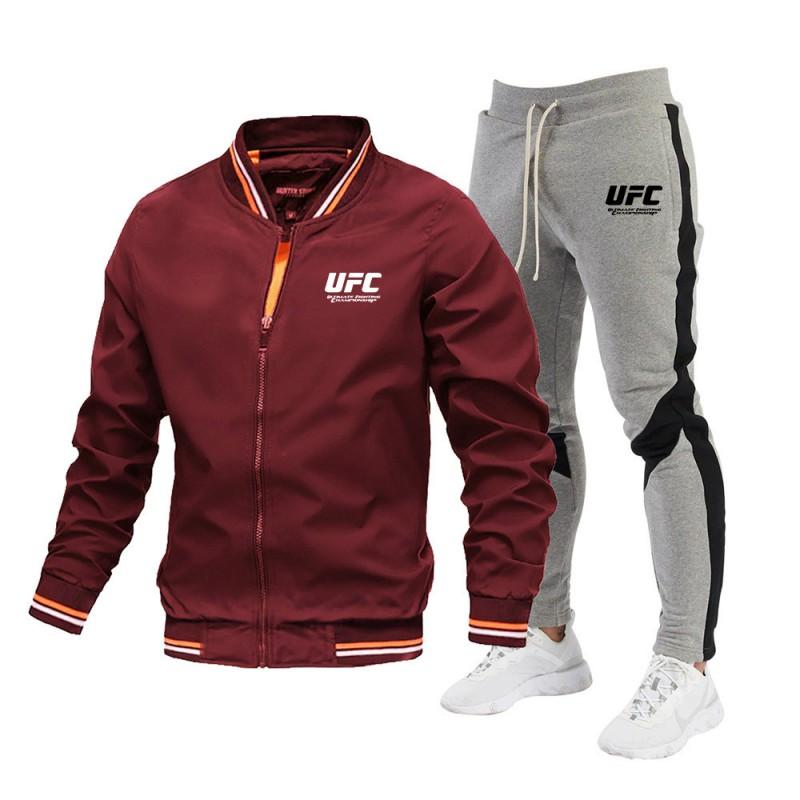 Mens Casual Suit Set Long Sleeve Jacket Pants Slim Fit Daily Wear