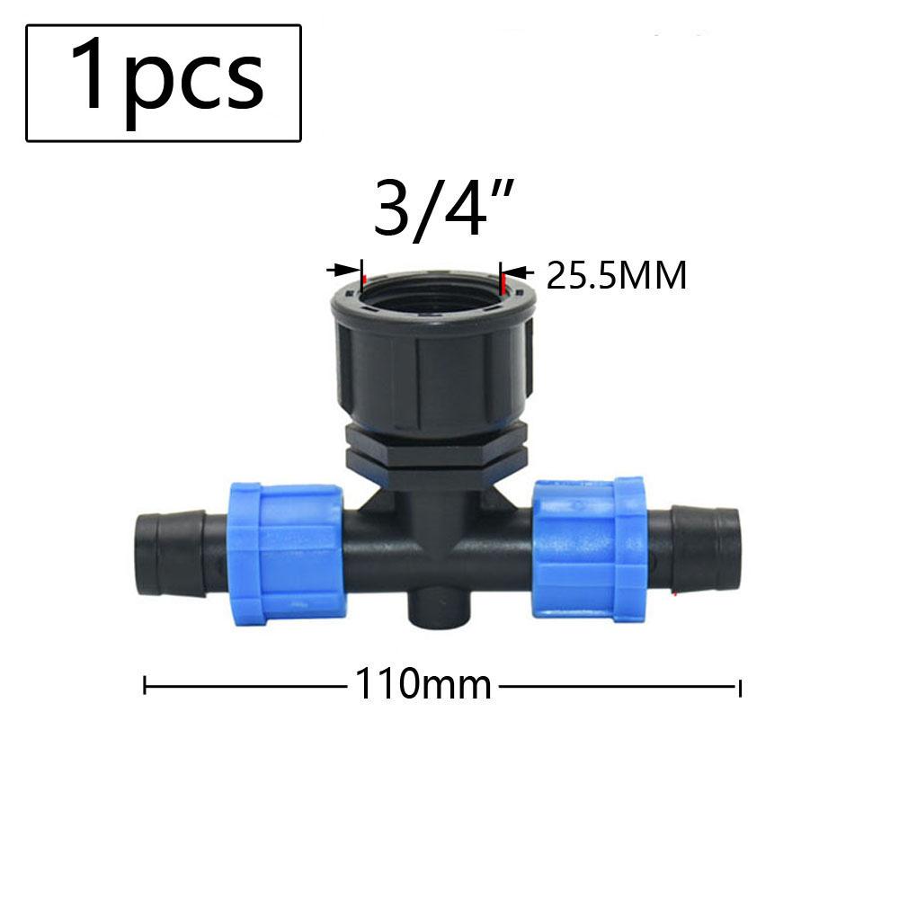 16mm Micro Irrigation Drip Tape Connectors Tee Repair Elbow End Plug Tap Fittings Locked Hose Joints Greenhouse Coupler