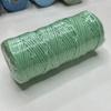 4 мм Водонепроницаемый Горячая Распродажа Цветная Шпагат для Поделок Сатиновый Шнур Крученый Шнур Натуральная Хлопковая Веревка для Макраме для Сумок и Обуви