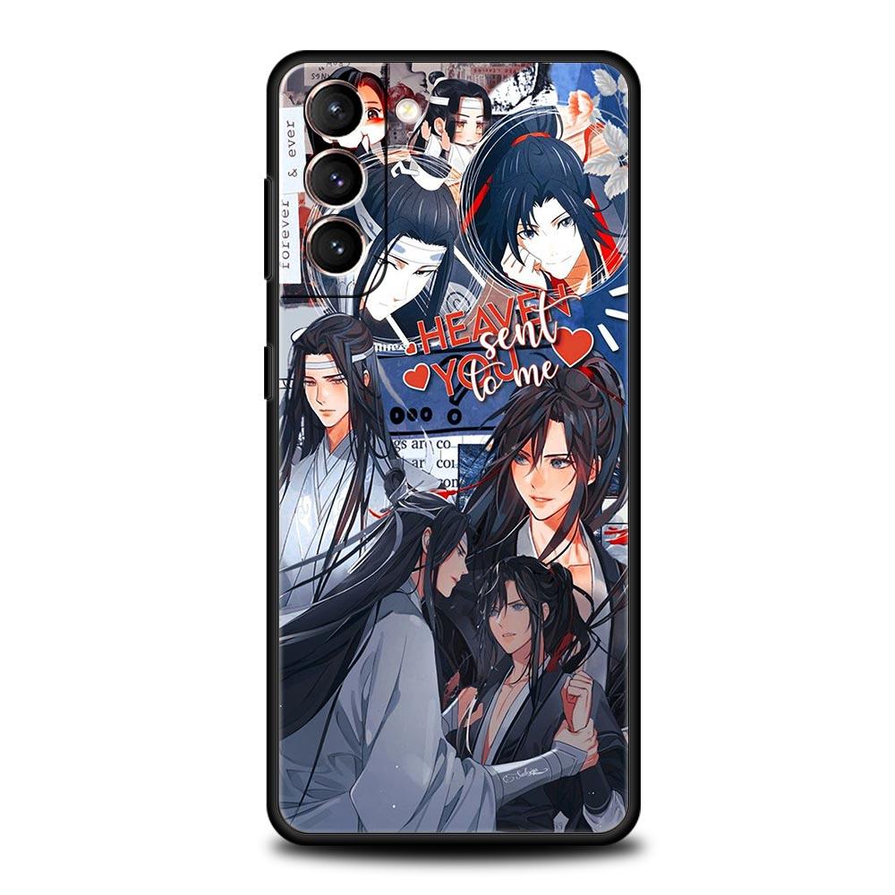 Аниме Мо Dao Zu Shi MDZS Чехол для телефона Samsung Galaxy S22 S21 S20 Ultra FE 5G S10E S10 S9 S24 Plus S23 Черный