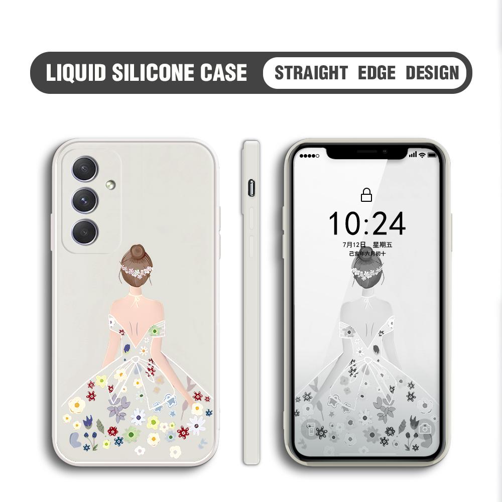 Чехол для телефона с мультяшным красочным узором, квадратный, жидкий силикон, TPU, полное покрытие камеры, противоударный защитный чехол для Samsung Infinix Tecno