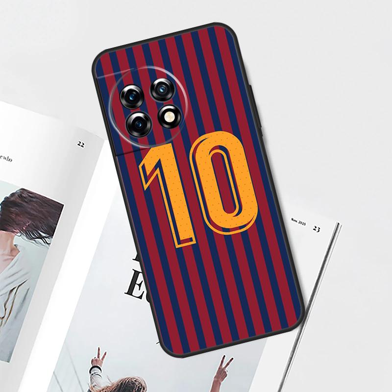 Футбольный номер 10 7 Чехол для OnePlus Nord N20 N10 2T CE 2 3 Lite OnePlus 12 11 9 10 Pro 9RT 10R 12R 10T Обложка