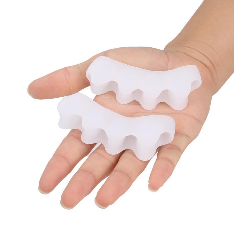 1 Pair Silicone Toe Spacer Separator Straightener Spreader Pain Relief