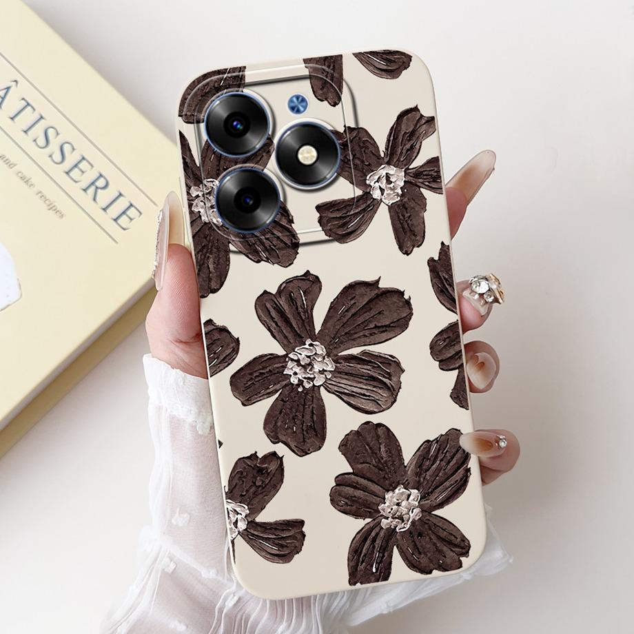 Чехол для Tecno Spark Go 2024 Tecno Spark 20c 20 Pop 8 Funda Эстетичный Мультяшный Панда Кролик Защита Камеры Матовый Мягкий Чехол