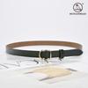 Ladies Belt Simple Cowhide Black Belt Student Decorated Jeans Business Casual Belt Genuine Leather