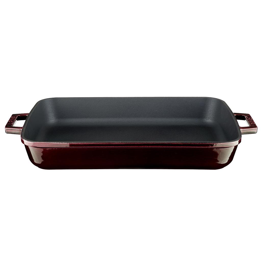 Lava Чугунная прямоугольная премиум. Двойная ручка, 26х40см.