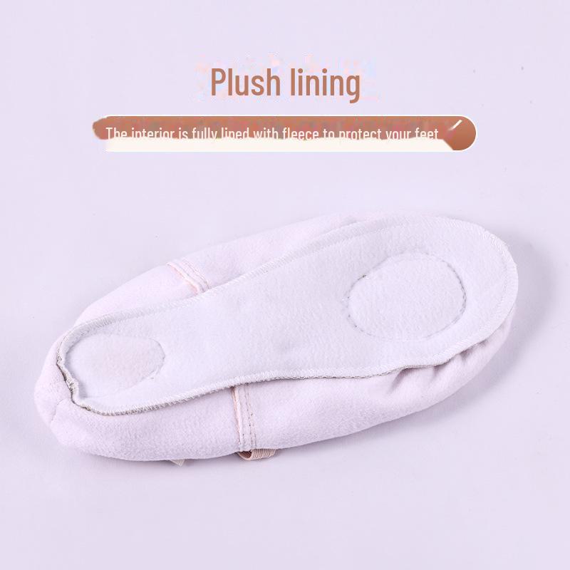 Lace-Free Velvet Ballet and Yoga Shoes for Girls and Adults