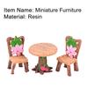 3 шт. миниатюрная мебель многофункциональная ручная работа из смолы завод мебельный дисплей для сада