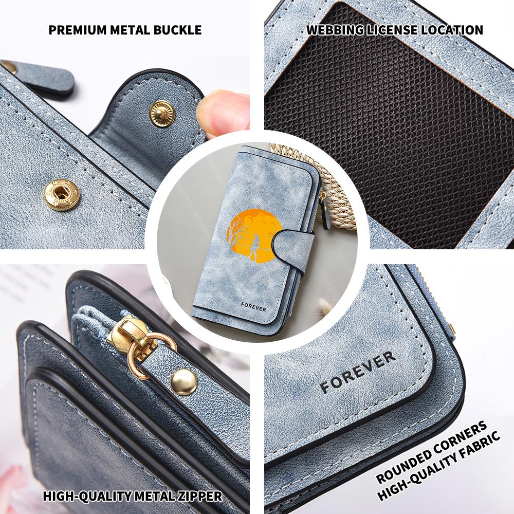 Stylish Printed Long Wallet Forever Pattern Portable Multifunctional Card Holder Daily Use Fashion Purse for Women