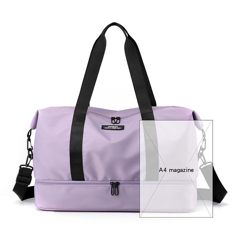 Легкая большая вместительная сумка для фитнеса, нейлоновая дорожная сумка для мужчин и женщин, одинаковая модная спортивная сумка для отдыха, большая сумка