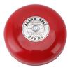 6in Fire Alarm Bell Waterproof Portable Aluminum Alloy 24V Wired Power 95db Loud Security Ringing Bell for School Home