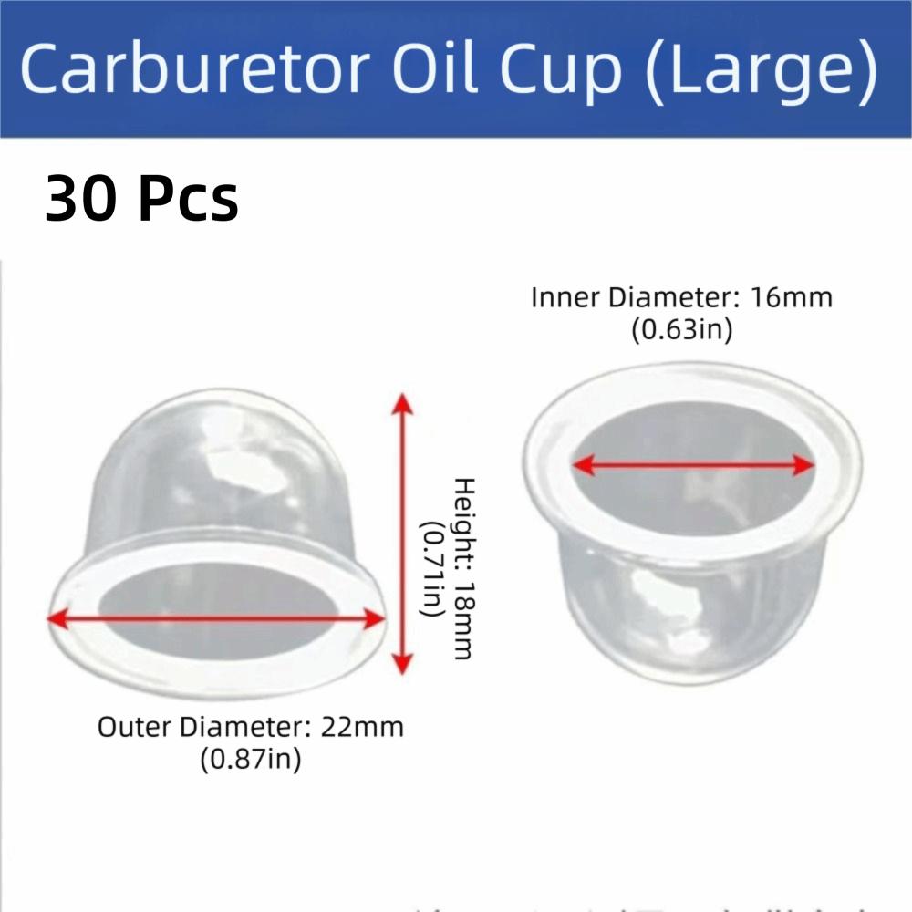 PVC Material Carburetor Primer Bulb 19mm Small Fuel Pump Carb Primer Bulb Cap Chainsaws