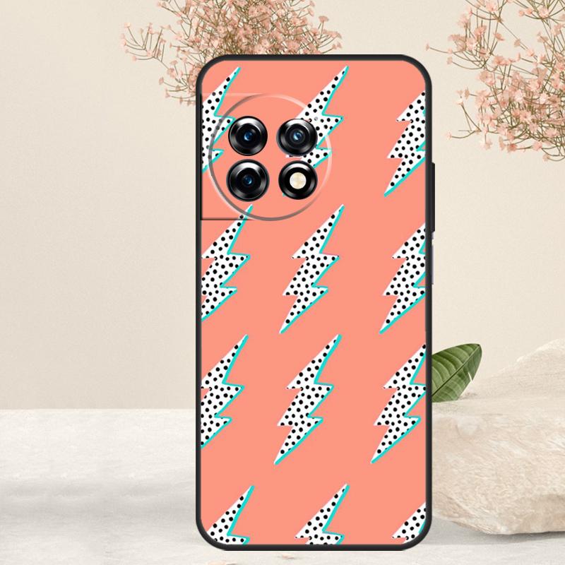 Преппи звезды молния розовый Чехол Для OnePlus 15 13 12 11 13T 13R 15R 10R 10T 8T 9 10 Pro Nord 5 CE 4 3 Lite N20 N30 Обложка