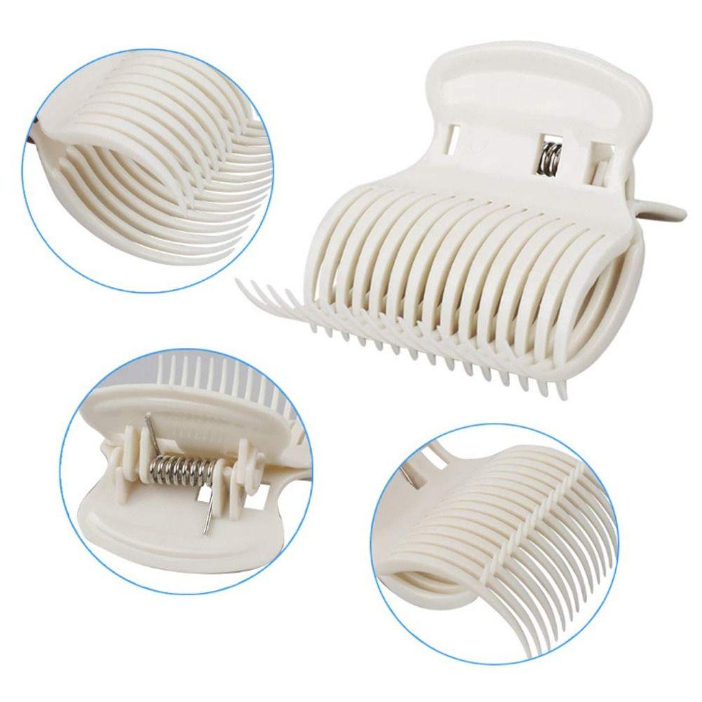 12pcs/set White Hair Dye Perm Insulation Clips Black Hot Roller Super Hair Accessories Barber