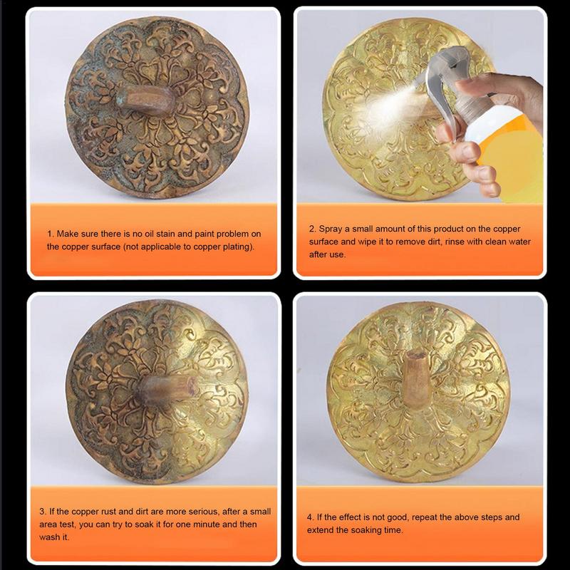 Очиститель для патины меди 6,08 унций спрей для чистки латуни средство для удаления ржавчины бронзы для металлических кранов фурнитура для полировки медных изделий жидкость