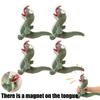 Funny Screaming Lizard Plush pendant with Magnetic Tongue Creative Ugly-Cute Chameleon Squeaky Stress Relief Gift for Friend Kid