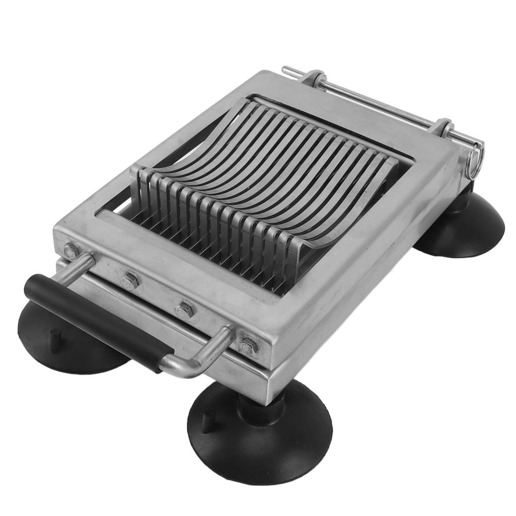 Commercial Vegetable Cutter Stainless Steel Anti Slip Manual Food Cutter with 4 Suction Cup for