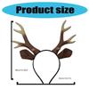 Realistic Deer Antler Hairband Reindeer Antlers Headband Animal Deer Ears Hairband Christmas Halloween Cosplay Costume