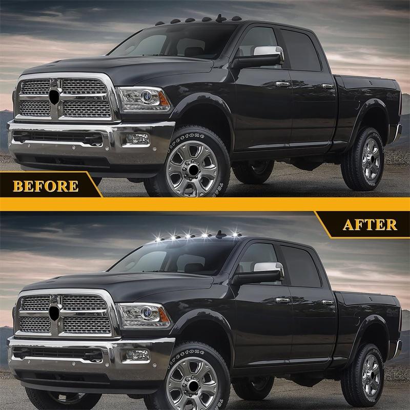 Universal 16 LED Car Cab Roof Marker Lights IP68 External Clear/Smoked Lens Lamps for Truck SUV 12V Driving Light