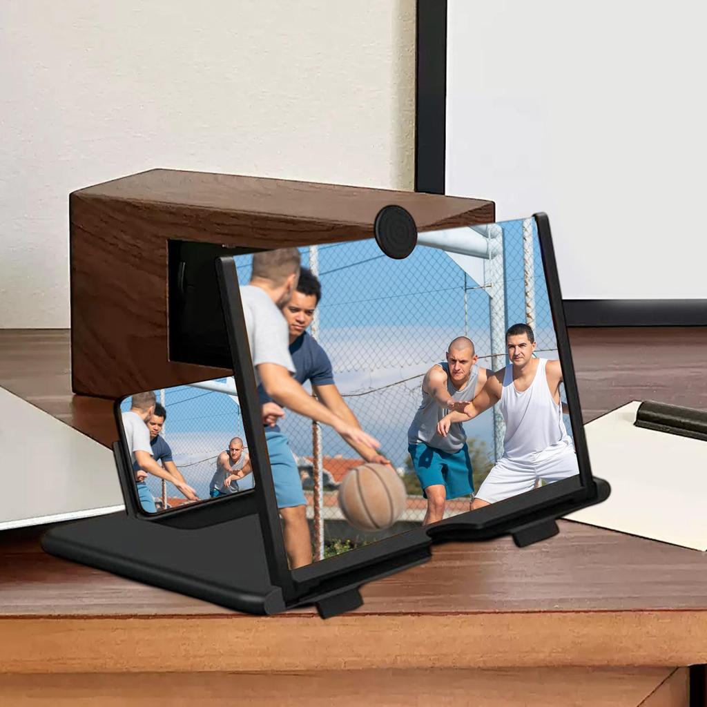 10-дюймовая складная лупа для мобильного экрана, подставка для телефона для рабочего стола, 3D лупа для экрана мобильного телефона, HD видеоусилитель