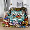 Cuphead Anime Printed Blankets Children's Warm Beautiful Blankets Flannel Soft and Comfortable Blanket Home Travel Birthday Gift