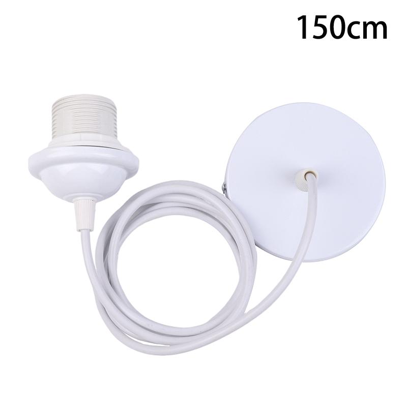 Черный/белый E27 подвесной патрон лампы с 0,5/0,8/1,2/2 м подвесной провод потолочный патрон лампы цоколь для люстры