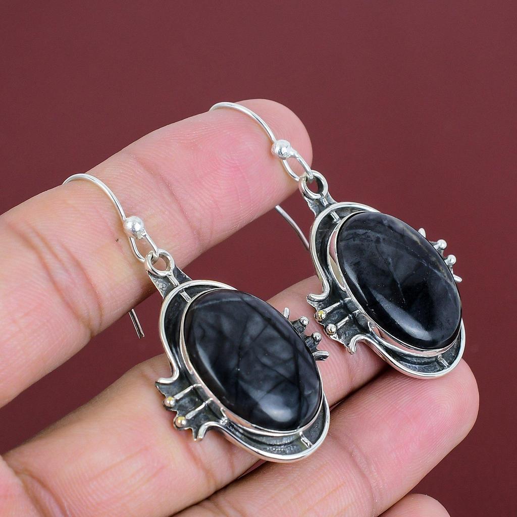 Picasso Jasper Earrings Very Pretty Gemstone Earrings Decent Jewelry 925 Sterling Silver Earring Handmade Earring Boho Jewelry Gifts For Mom