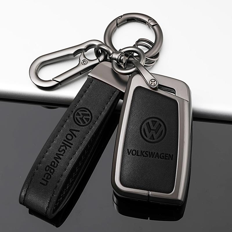 abcd1 Zinc Alloy Car Remote Key Case Cover Shell Protection Auto Keychain Accessories For VW Volkswagen Passat B8 Tiguan Magotan Golf