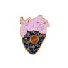 Heart Series Cartoon Alloy Brooch: Creative and Trendy Love Heart Pin