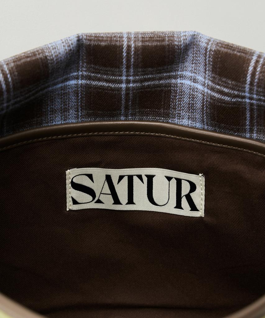 Satur Классическая холщовая сумка через плечо Хаки