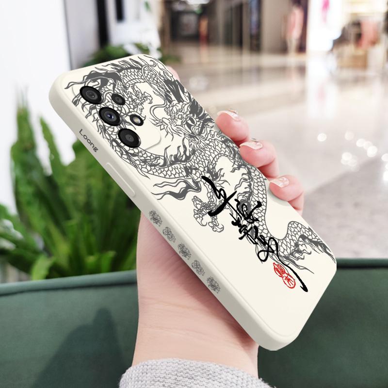 Счастливый Чехол-Дракон Для Samsung Galaxy A73 A53 A33 A23 A13 A72 A52 A52S A32 A22 A12 A71 A51 A31 A21S 4G 5G Чехол
