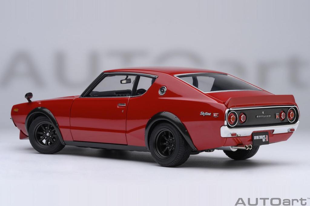 AUTOart Масштаб Nissan Skyline Тюнингованная версия Красная Готовая модель 77468 1/18 2000GT-R (KPGC110)