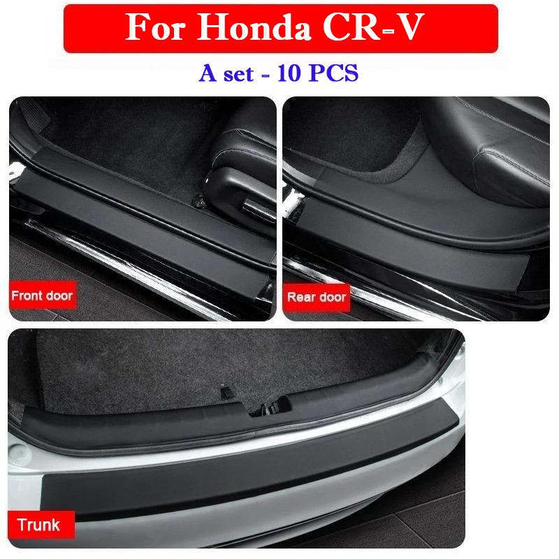 Для Honda CR-V CRV 2012-2026 Автомобильные накладки на пороги Защитные наклейки на двери и багажник Устойчивые к царапинам и наступанию Наклейки для интерьера