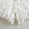 Женское кружевное нижнее белье, шаровары, юбка с рюшами, плиссированные многослойные шорты с оборками, трусики, короткая нижняя юбка