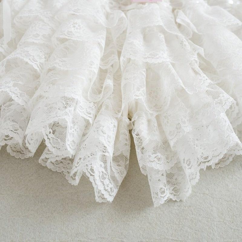 Женское кружевное нижнее белье, шаровары, юбка с рюшами, плиссированные многослойные шорты с оборками, трусики, короткая нижняя юбка