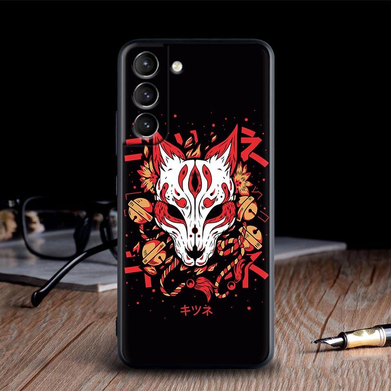 Япония Они Самурай Йокай Маска Дракон Чехлы Для Samsung Galaxy S24 Ultra S21 FE S23 S20 S22 Ultra S10 Plus Чехол Мягкий Funda Чехлы