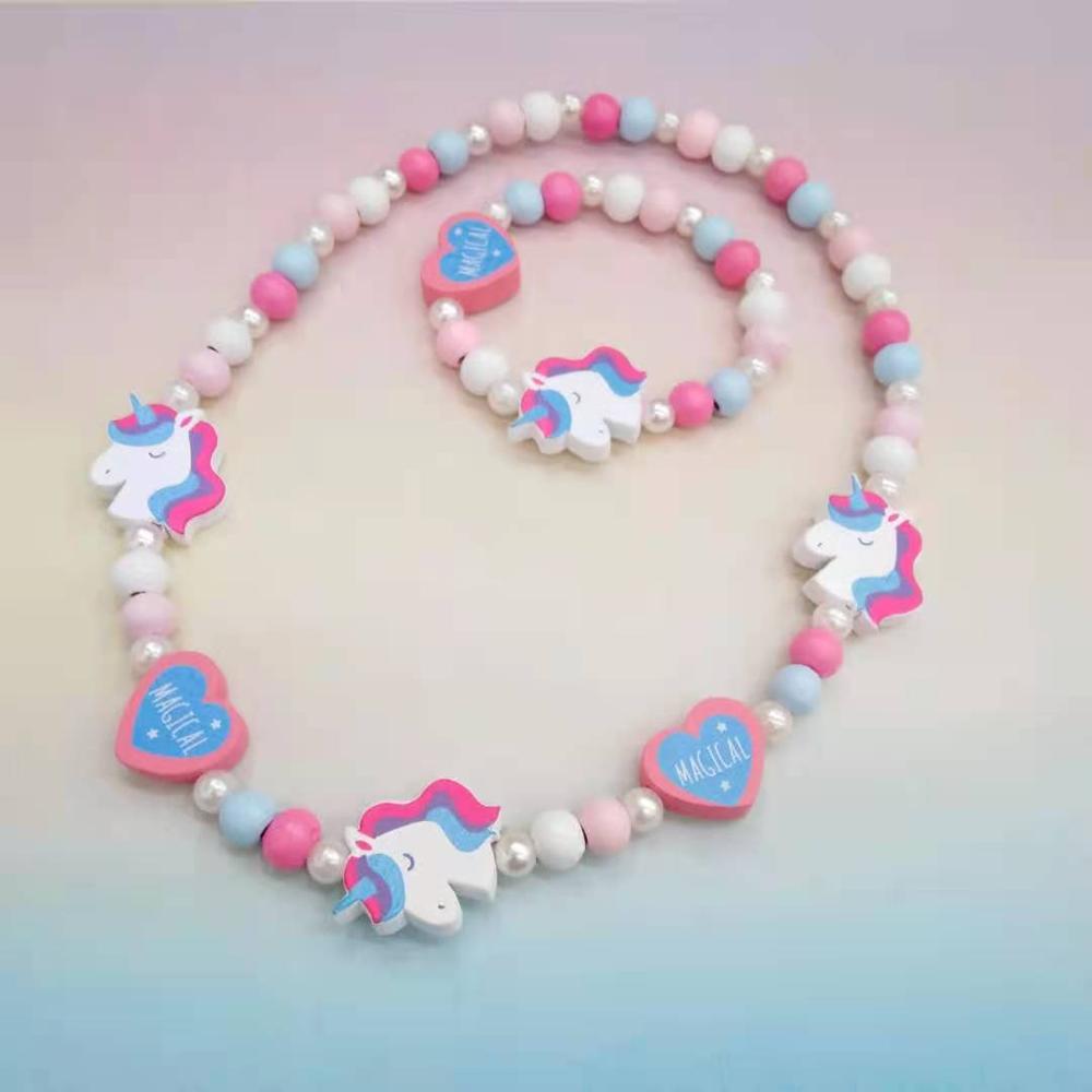 25 styles Cute Animal Flower Cartoon Flower Children's sweater necklace bracelet for children gift