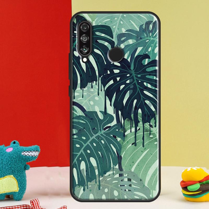 Тропические листья Монстеры для Huawei Nova 12i 12s 11i 5T 9 10 SE Y91 Y90 Y60 Y70 Y72 Y61 P60 Pro P20 P40 P30 Lite Чехол