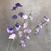 7 Heads Simulation Pea Flower 63cm Artificial Bouquet New Fake Flower  Wedding Party Decor