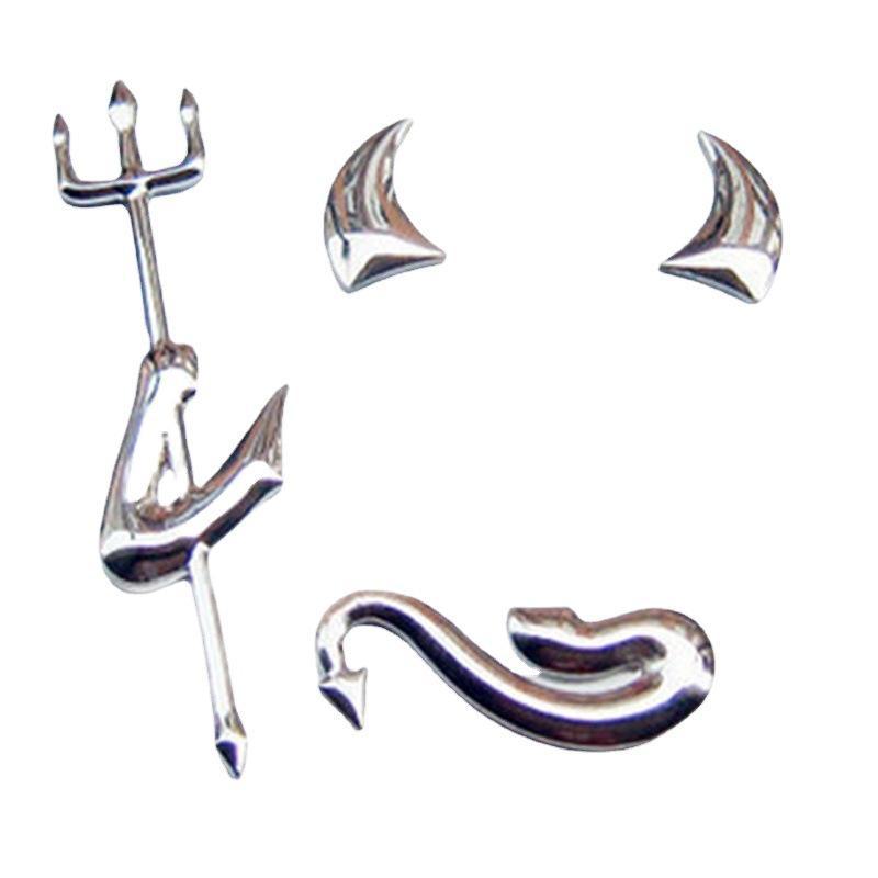 3D ПВХ Мягкий клей Дьявол Наклейка на машину - Дизайн индивидуальности