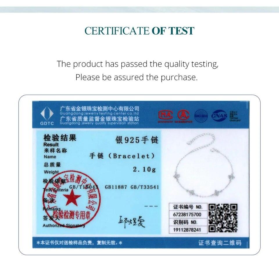 Браслет BAMOER из стерлингового серебра 925 пробы, браслет из белого золота с блестящим цирконом и цветком для женщин и девочек, классический темперамент, изысканные ювелирные изделия, подарки