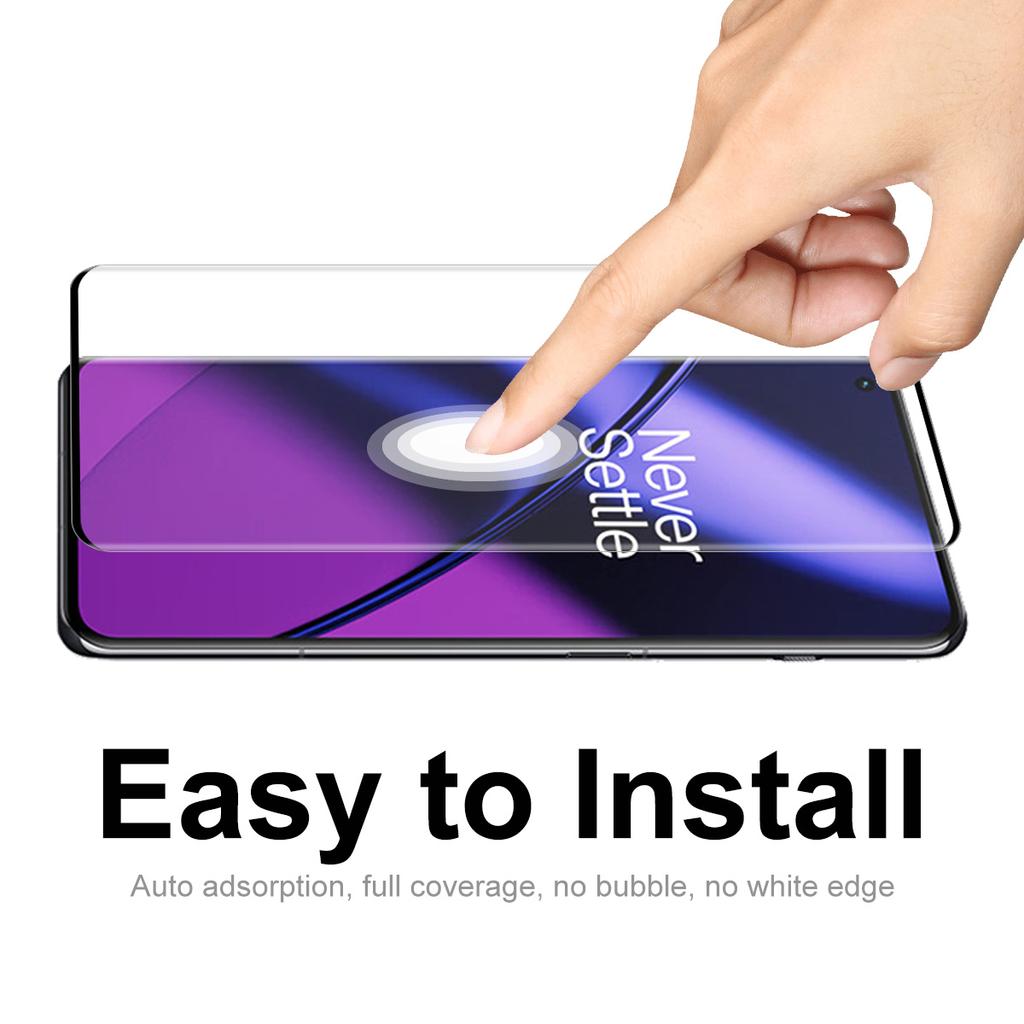 ENKAY HAT PRINCE For OnePlus 11 5G Anti-explosion Tempered Glass Film 3D Curved Side Glue HD Clear Anti-fingerprint Full Screen Protector