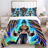 Super Saiyan Blue Power Print 3Pcs Bedding Setduvet Cover With 2 Bedropillowcase Home Birthday Gift