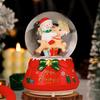 Rotating Carousel Music Box With Snow Globe Effect Kids Birthday Gift Decorative Resin Musical Toy