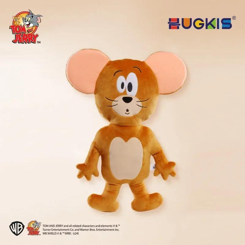 Новая плоская плюшевая игрушка Том и Джерри 50x60 см, мягкая кукла, милая сдавленная подушка, причудливая, уродливо-милая кукла