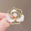 Small Brooch, -exposure Pin, Small Camellia Brooch