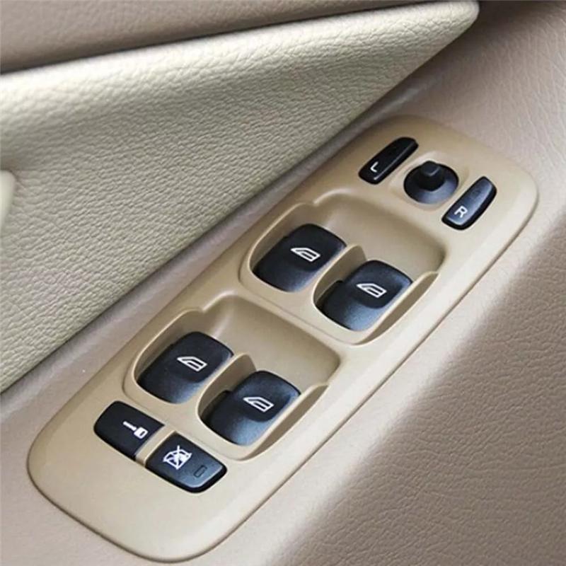 5Pcs Front+Rear Door Window Glass Lifter Switch Button Cover 31295247 31295164 For Volvo V70 XC70 XC90 S80 S60 2001-2012